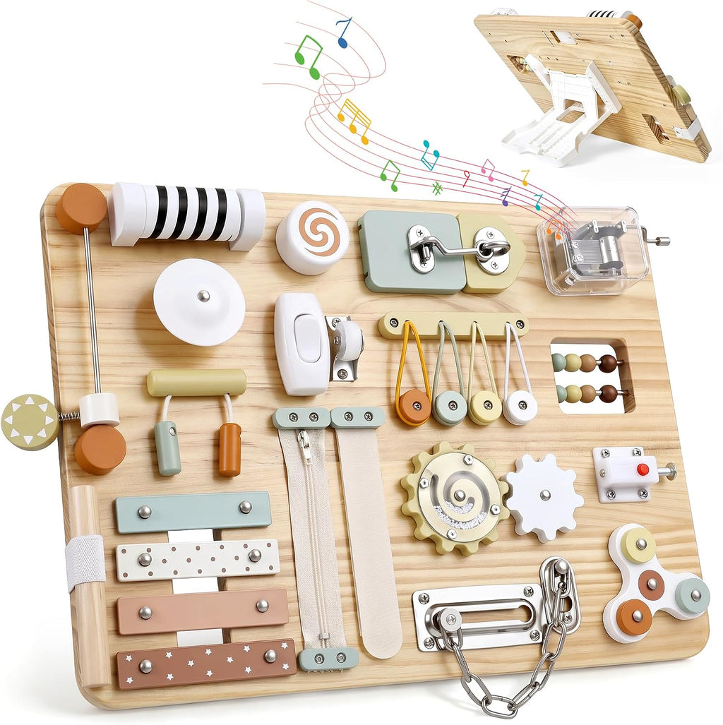 Juguetes Montessori de madera para niños pequeños