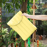 Funda acolchada para laptop de 13 a 14 pulgadas, color amarillo, fu...