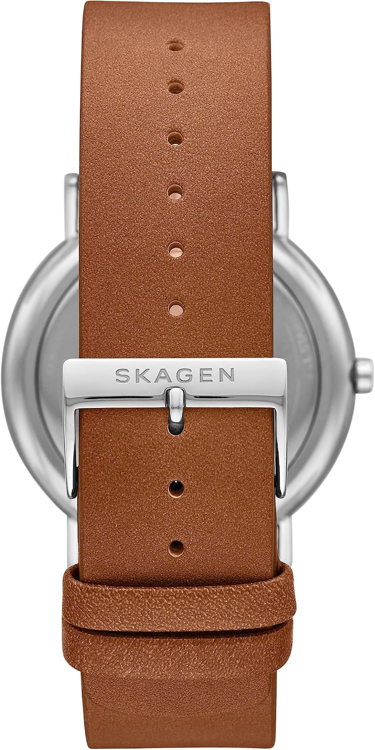 Skagen Signatur - Reloj minimalista de acero inoxidable para hombre