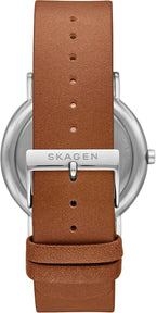 Skagen Signatur - Reloj minimalista de acero inoxidable para hombre