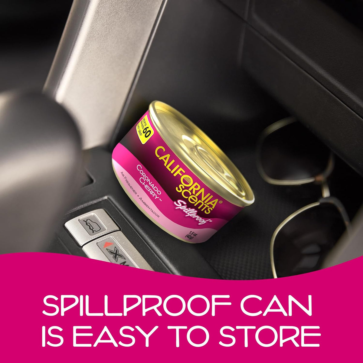 California Scents Car Scents Cool Air desodorante para automóviles con aroma cereza Coronado, latas de 1,5 oz (paquete de 12 latas)