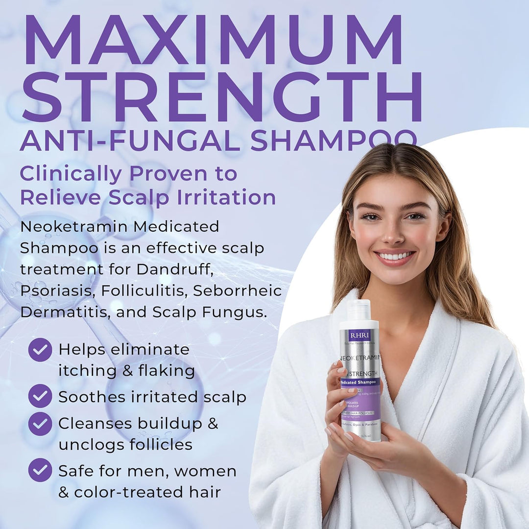 Champú Antifúngico para Hombres y Mujeres | Anticaspa, Medicado, Ch...