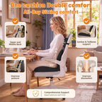 Almohadilla ergonómica para asiento y soporte lumbar para oficina