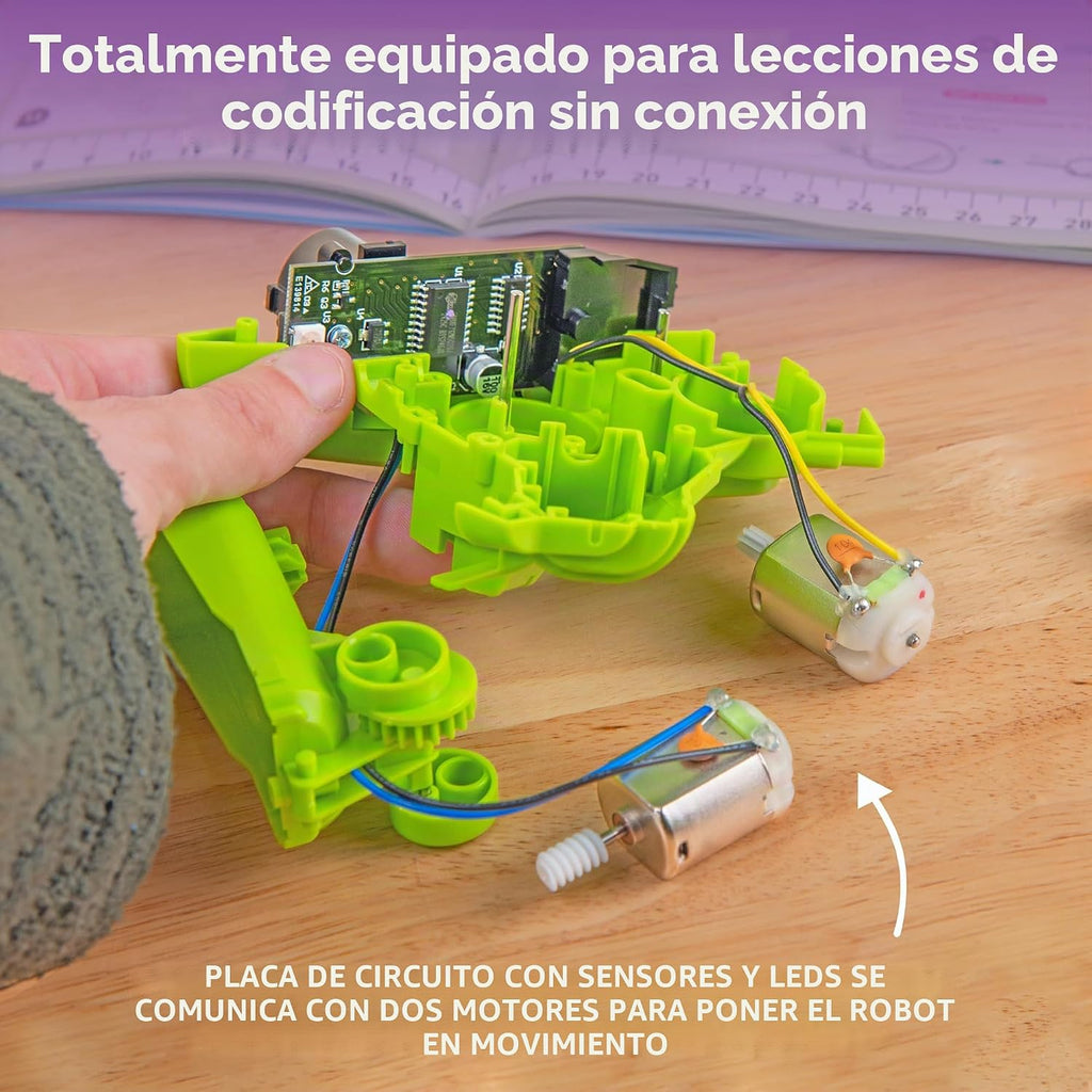 Thames & Kosmos My Robotic Pet: Coding Chameleon STEM Kit de construcción y experimento | Robot de codificación con detección de color para niños y niñas a partir de 8 años, diversión educativa sin pantalla, reptil robótico con 3 modos de juego
