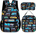 Mochila de tren con bolsa de almuerzo y estuche para lápices