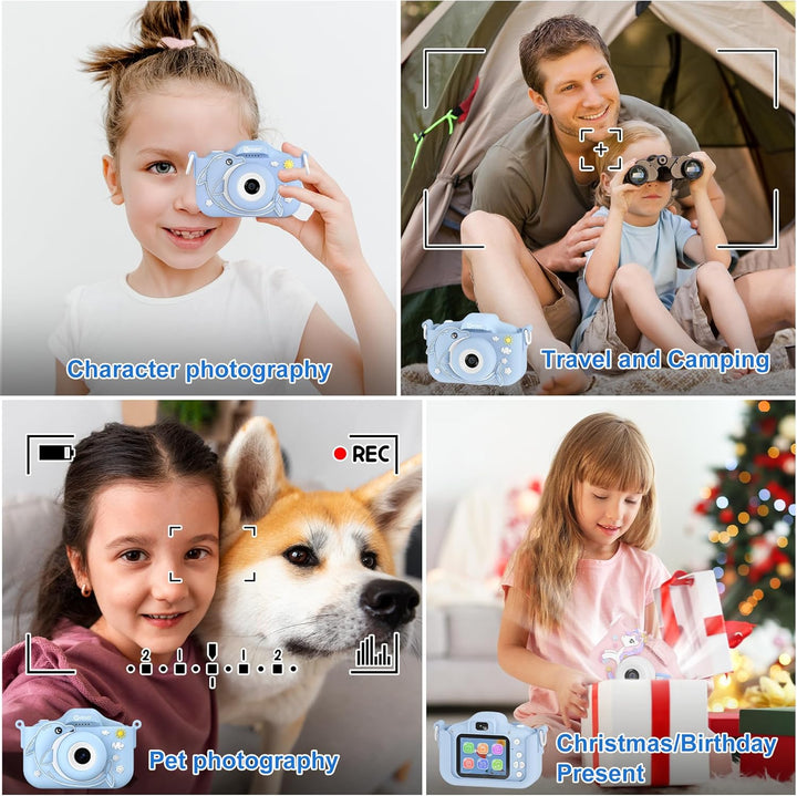 Contixo KC3A - Cámara digital para niños, cámara infantil de 1080P...