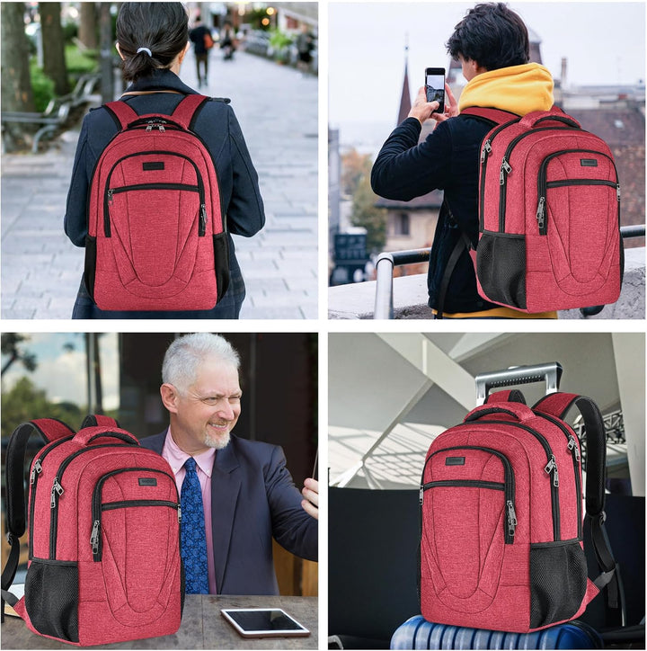 Mochila para portátil unisex BIKROD en color rosa, adecuada para es...