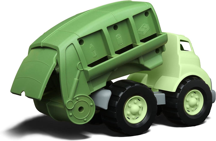 Camión de reciclaje Green Toys en color verde - Camión de basura li...