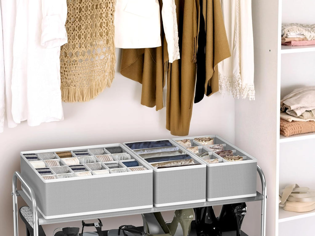 Simple Houseware Organizadores Divisores de Cajón para Ropa Interior, Surtido, 7 piezas