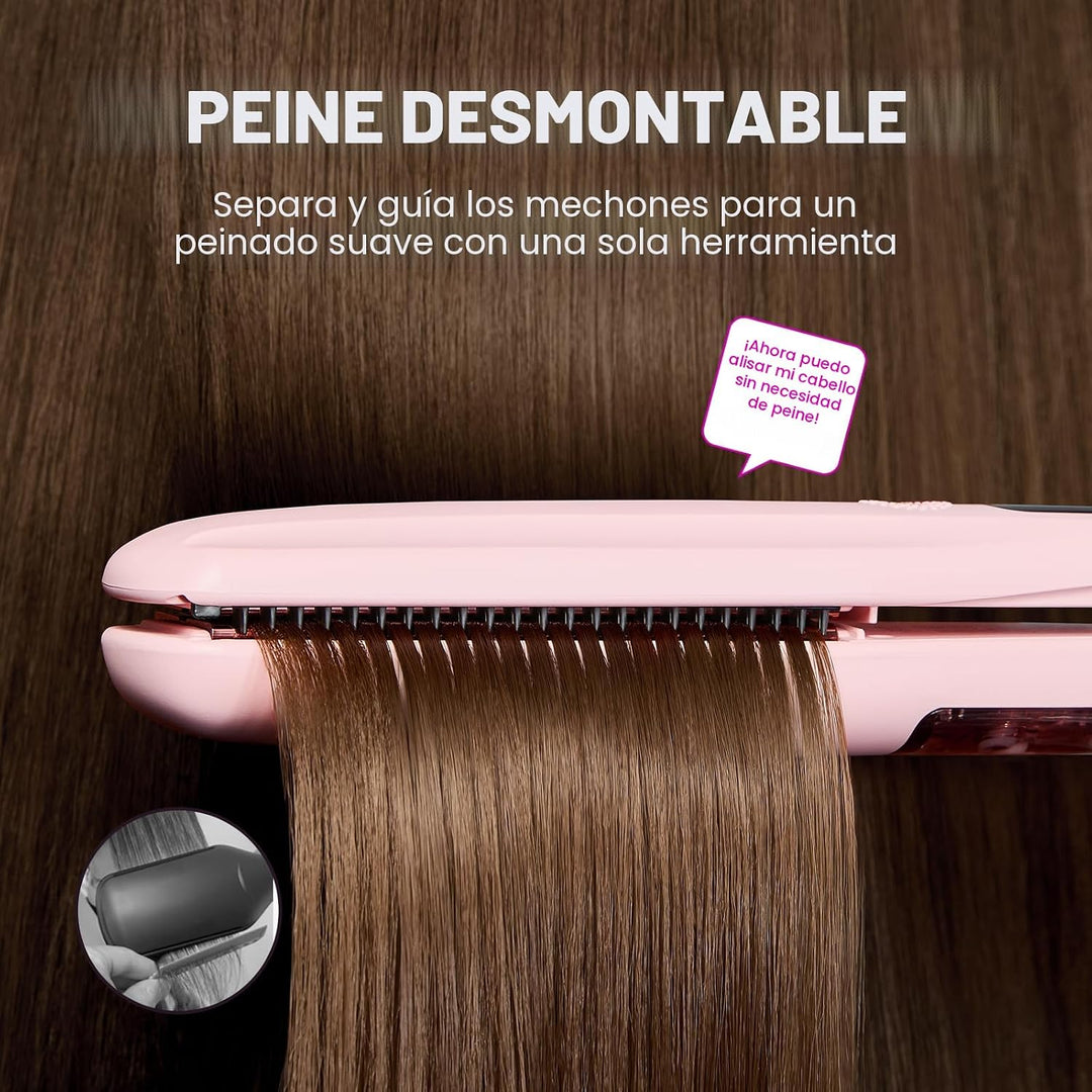 Wavytalk Plancha de pelo Steam Sesh, crimpadora de cabello wavytalk...