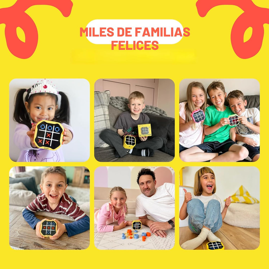 GiiKER Juego Tic Tac Toe Bolt, Juegos de Mano Originales 3 en 1, Ju...