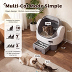 WARCAT Caja de arena para gatos autolimpiante automática Cerradura infantil