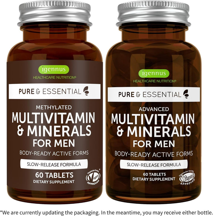 Neurobalance + multivitamínico y minerales para hombres paquete veg...