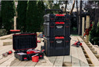 CRAFTSMAN VERSASTACK - Caja de herramientas XL, impermeable para interiores y exteriores, almacenamiento de herramientas apilable, con cerradura, 21 pulgadas (CMST21430)