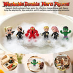 Figuras de acción de superhéroes, 32 piezas de minifiguras de superhéroes, increíbles recuerdos coleccionables de fiesta de gente pequeña, miniaturas heroicas de dibujos animados para niños
