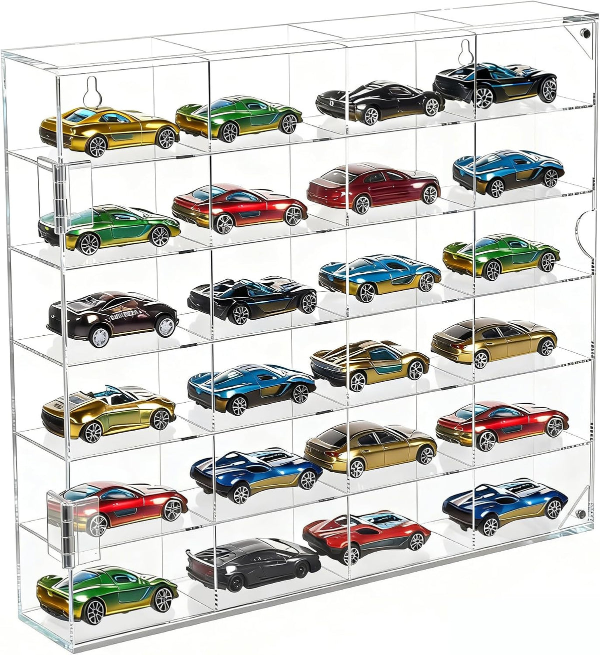 Vitrina acrílica para almacenamiento de ruedas calientes escala 1/64