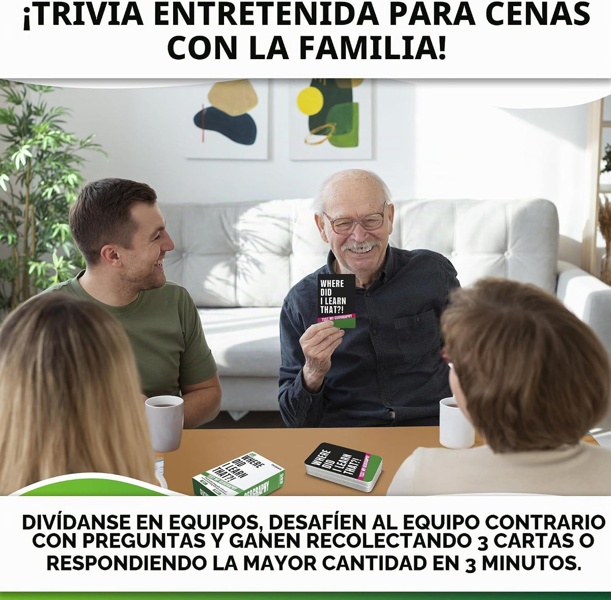 Juegos de Cartas de Trivia para Adultos — Juegos de Mesa Familiares para Adolescentes y Adultos