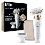 Braun Silk-épil 9 Flex Depiladora 360 Flex y cabezal pivotante, húm...