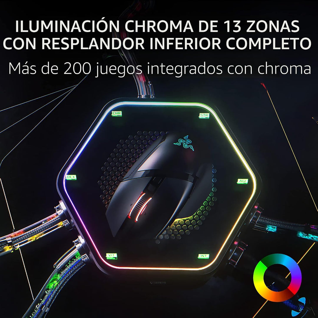 Razer Basilisk V3 Pro Ratón Inalámbrico para Juegos: Rueda de Incli...
