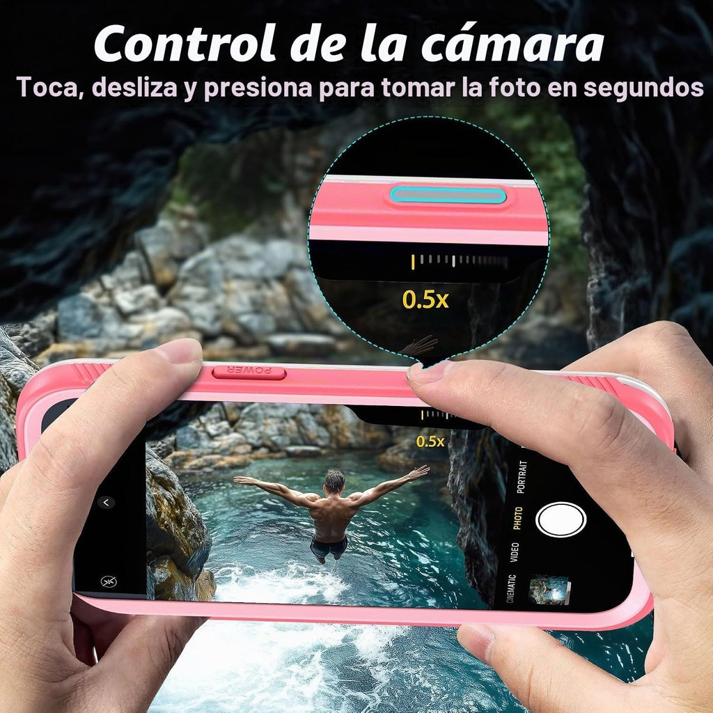 SPORTLINK - Funda impermeable para iPhone 18 Pro, 17 Pro, color rosa