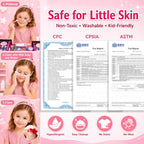 Kit de 59 juguetes de maquillaje para niñas, no tóxico, juego de simulación