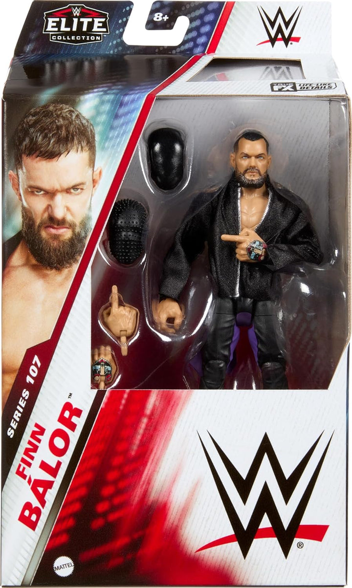 Mattel WWE Elite - Figura de acción y accesorios, serie #107 Finn B...