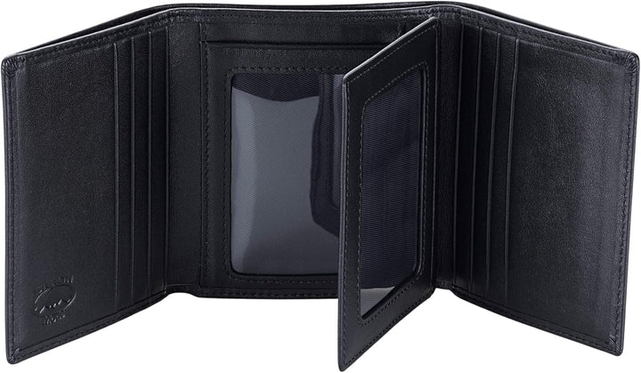 Stealth Mode cartera de cuero RFID plegable para hombres con soport...