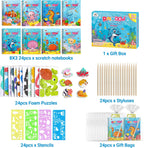 ZMLM Paquete de 24 cuadernos con diseño de arco iris para niños, recuerdos