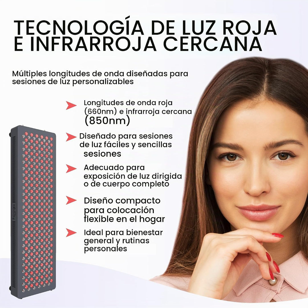 Terapia de luz roja por Hooga, 660nm 850nm, terapia de luz LED cerc...