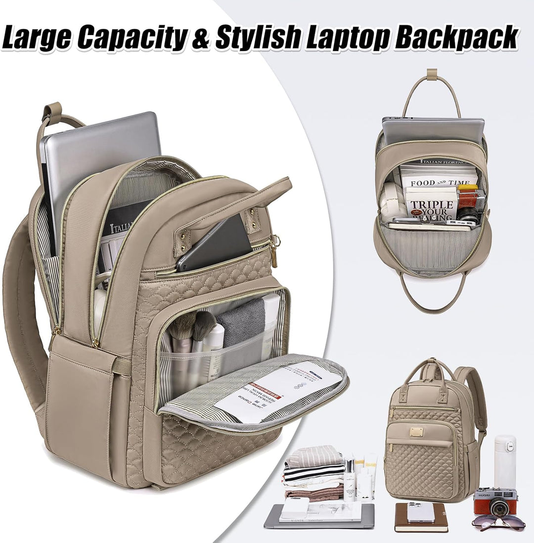 Mochila para laptop Tealari para mujeres, mochila para laptop de 15...