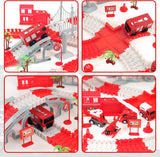 BEMITON Juego de Pista de Carreras para Niños - Pista de Coches Fle...