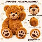 LotFancy Teddy Bear Stuffed Animals, 20 inch Soft Plush Toy, Brown
