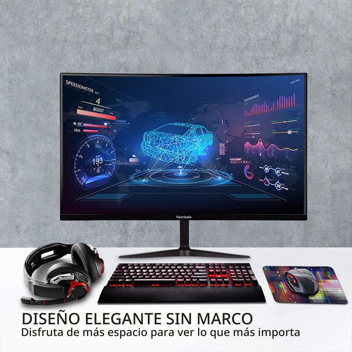 ViewSonic VX2718-2KPC-MHD Monitor curvo para juegos de 27 pulgadas...