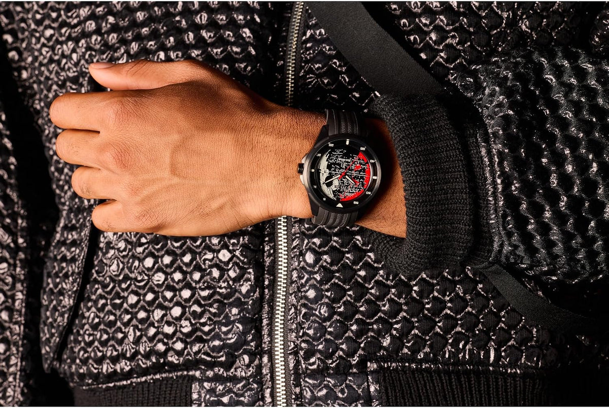 CITIZEN AW1606-06W - Estrella de la muerte Eco-Drive de 1.772 in, acero inoxidable para hombre