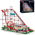 Mould King Juego de construcción de montaña rusa, kit de modelo de posavasos de parque de atracciones grande con motores, regalo creativo para adultos, juguete STEM de ingeniería para adolescentes (3646 piezas)