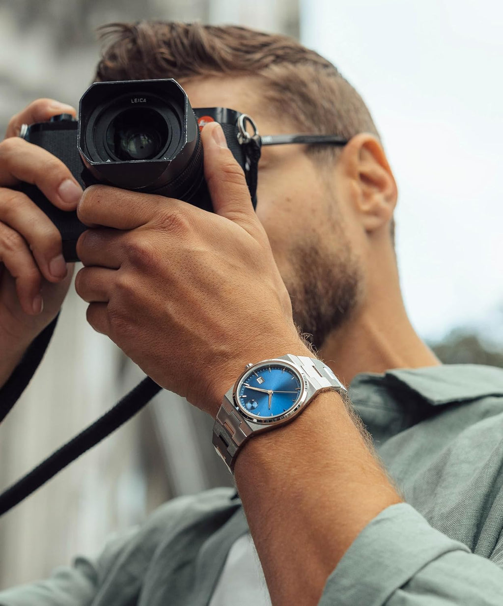 Movado Bold Quest Reloj de Hombre Deportivo - Movimiento Suizo de Cuarzo, Correa de Acero Inoxidable con Enlace - Resistencia al Agua 5 ATM - Reloj de Lujo para Él - 40mm