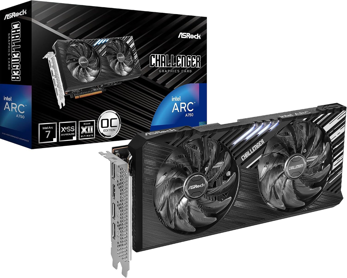 ASRock Intel Arc A750 Challenger SE 8GB OC 16 Gbps 256 bit GDDR6 76...
