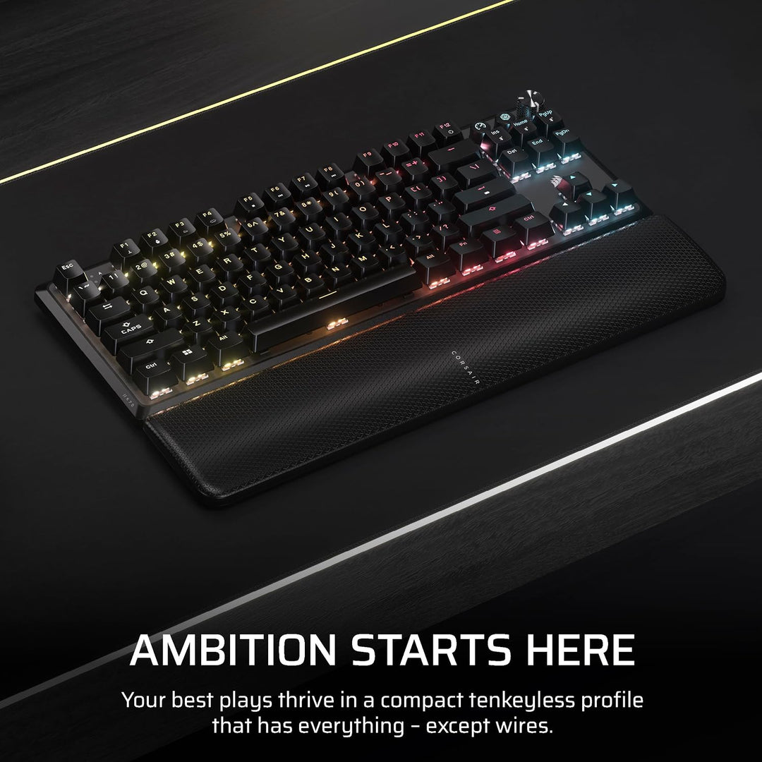 Corsair K70 CORE TKL Teclado Mecánico Inalámbrico RGB Tenkeyless pa...