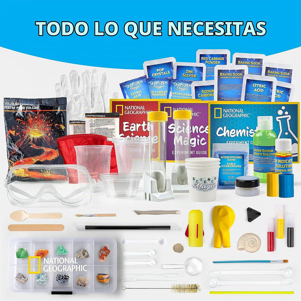 National Geographic Mega Science Lab con 75 experimentos para niños de 8 a