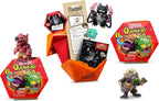 Dungeons & Dragons Questers Figuras de criatura, paquete de 3, figuras coleccionables de juguete de fantasía de D&D, Baby Kobold, Displacer Beast Kitten & Nothic