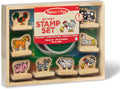 Melissa & Doug Mi primer juego de sellos de madera - Animales de granja