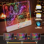 Tabla de Dibujo LED para Niños, 16" Tablero de Dibujo Iluminado Recargable DIY