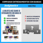 Bodylastics Juego de bandas de resistencia patentadas de la serie básica, bandas de resistencia con tecnología de reducción de presión, 2 asas, 2 correas de tobillo, 1 anclaje de puerta y 1 bolsa de