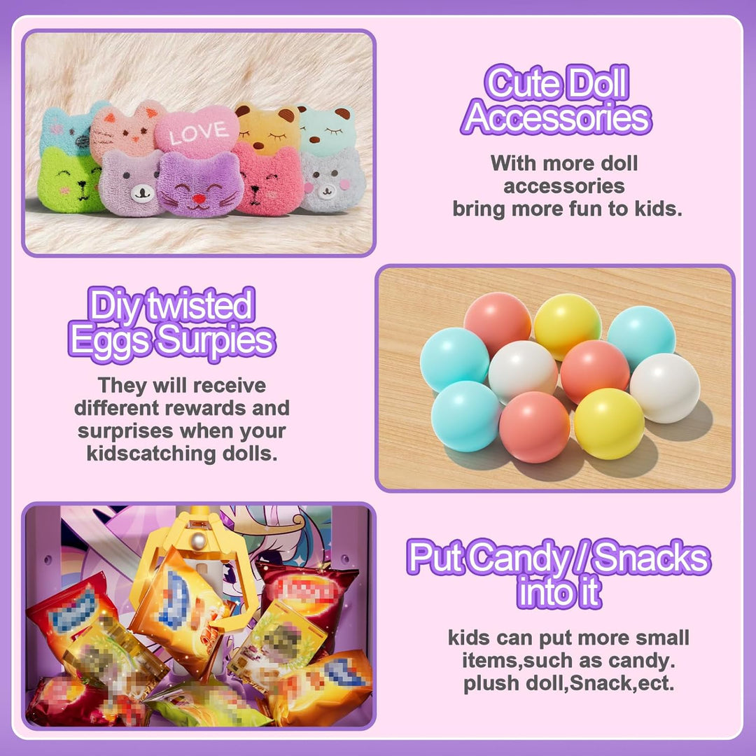 Vanvimen Máquina de garras para niños y niñas, máquinas expendedora...