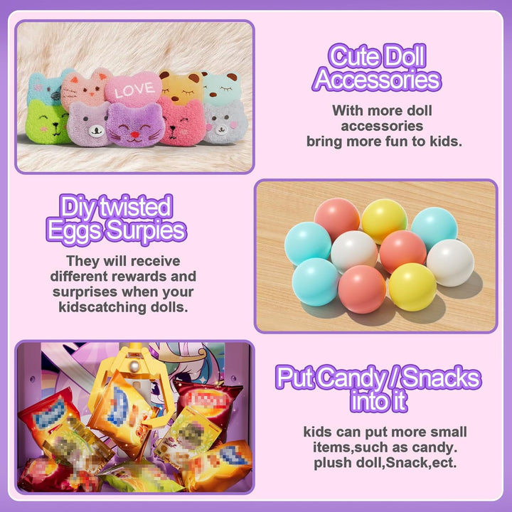 Vanvimen Máquina de garras para niños y niñas, máquinas expendedora...