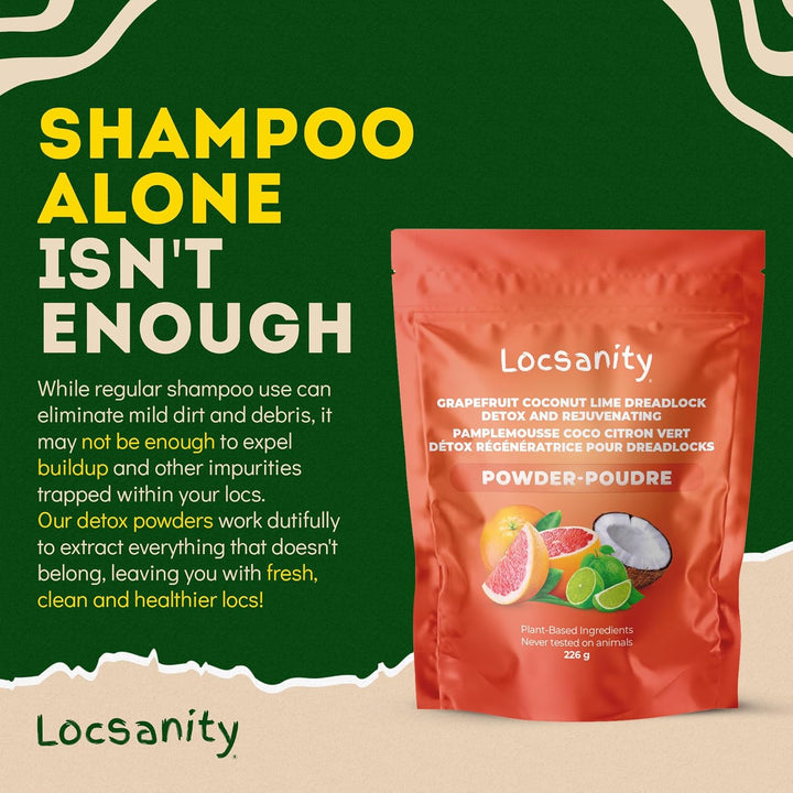 Locsanity Detox para el cuero cabelludo de rastas - Polvo de limpie...