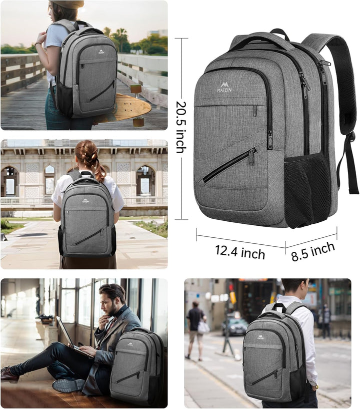 MATEIN Mochila para Laptop Extragrande de 18 Pulgadas, Mochila de V...