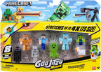 Goo Jitzu Minecraft Minis, paquete de 8 mini squishies elásticos y