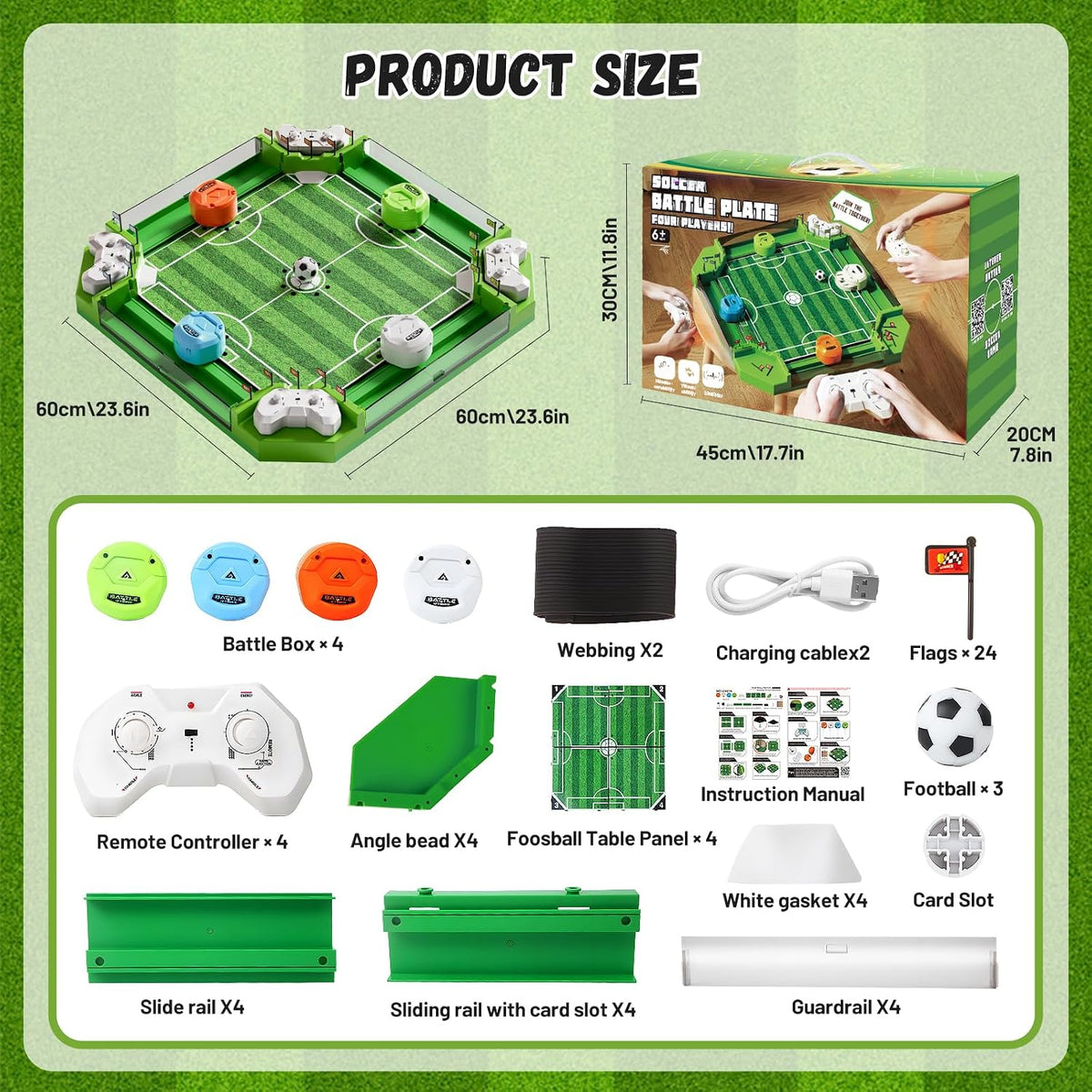 Mesa teledirigida del futbolín, mini juguete de mesa del juego del