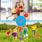 Bolas de esquivar y pelotas de juegos, juego de bolas de esquivar para niños y adultos, pelotas de patada y balonmano que rebotan para juegos al aire libre y en interiores - Incluye bomba y